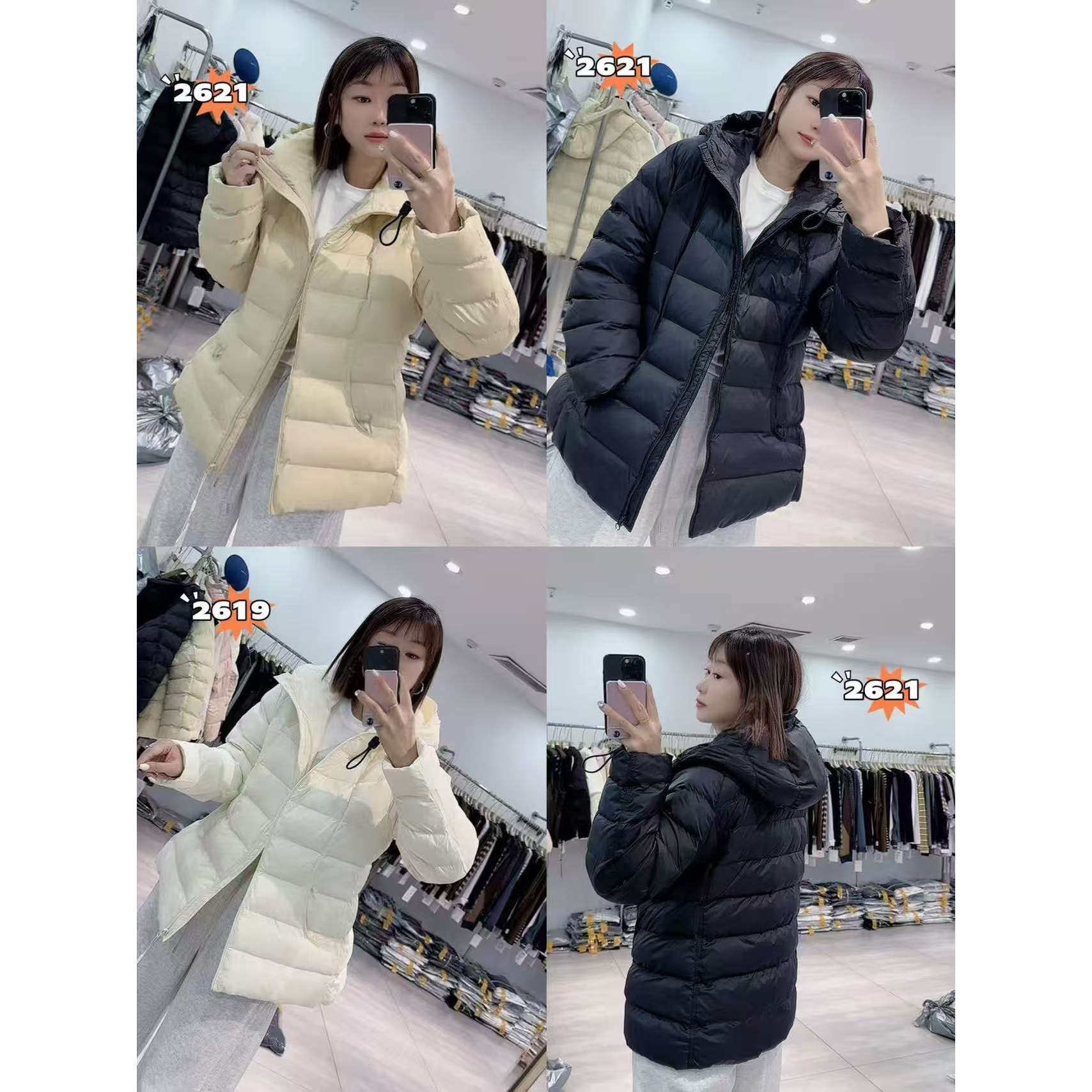 2621欧思彤2026冬新款大码女装显瘦加棉外套时尚棉服遮肉棉衣百搭