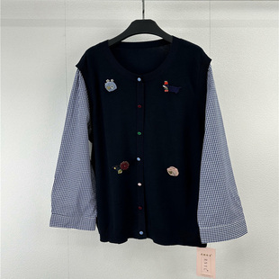 女装 大码 显瘦时尚 打底毛衫 毛衣 1601芮娜依莲2026春装 针织小衫 新款