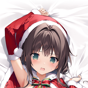 C107 karory 催眠妹 星宮彩天音 圣诞装 二次元动漫等身抱枕套