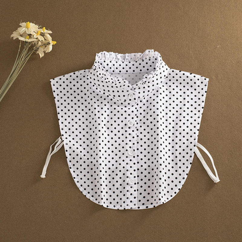 韩版假领子女百搭假领衬衣立领