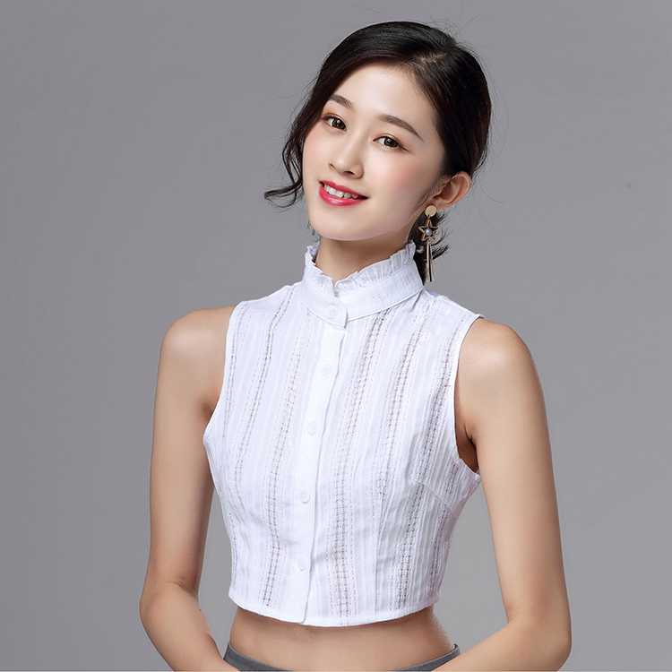 百搭纯棉多功能木耳边韩版假衣领