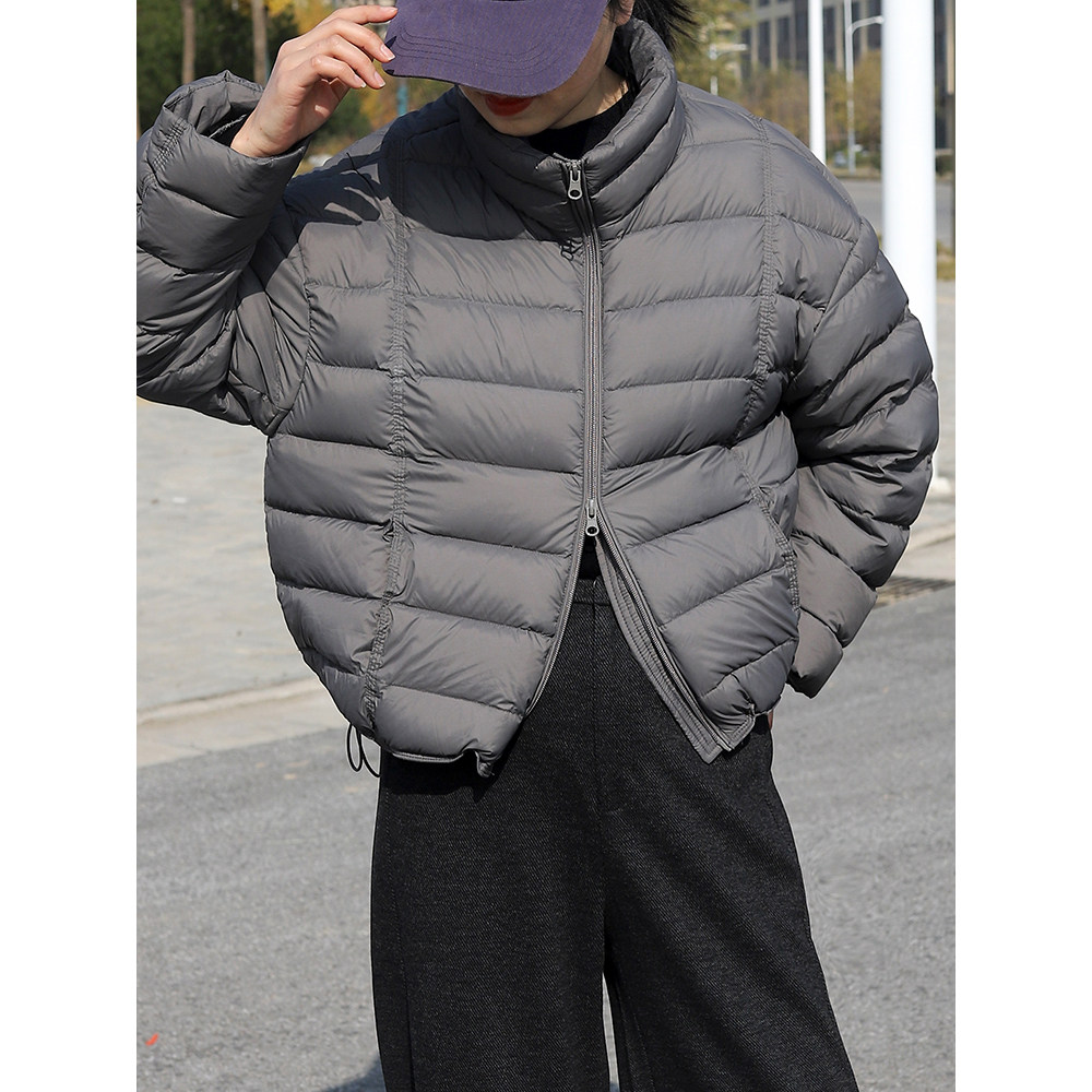 故岛排骨羽绒服女短款立领轻薄2025新款90白鸭绒小个子冬季外套女,女装/女士精品,羽绒服,淘宝优惠券,粉丝福利购,淘宝优惠卷