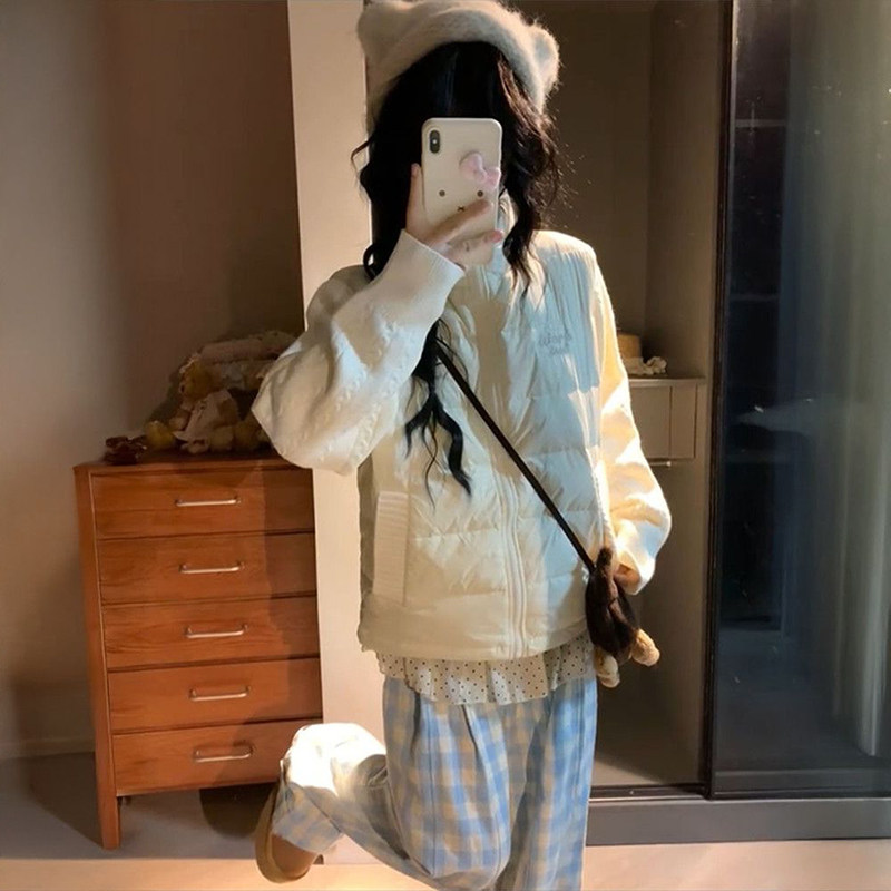 轻奢简约休闲百搭针织拼接立领棉服女学生冬季新款氛围感保暖棉衣,女装/女士精品,棉衣/棉服,淘宝优惠券,粉丝福利购,淘宝优惠卷