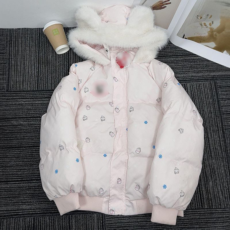 多巴胺可爱超甜少女风粉色连帽棉服百搭保暖宽松女学生氛围感棉衣,女装/女士精品,棉衣/棉服,淘宝优惠券,粉丝福利购,淘宝优惠卷