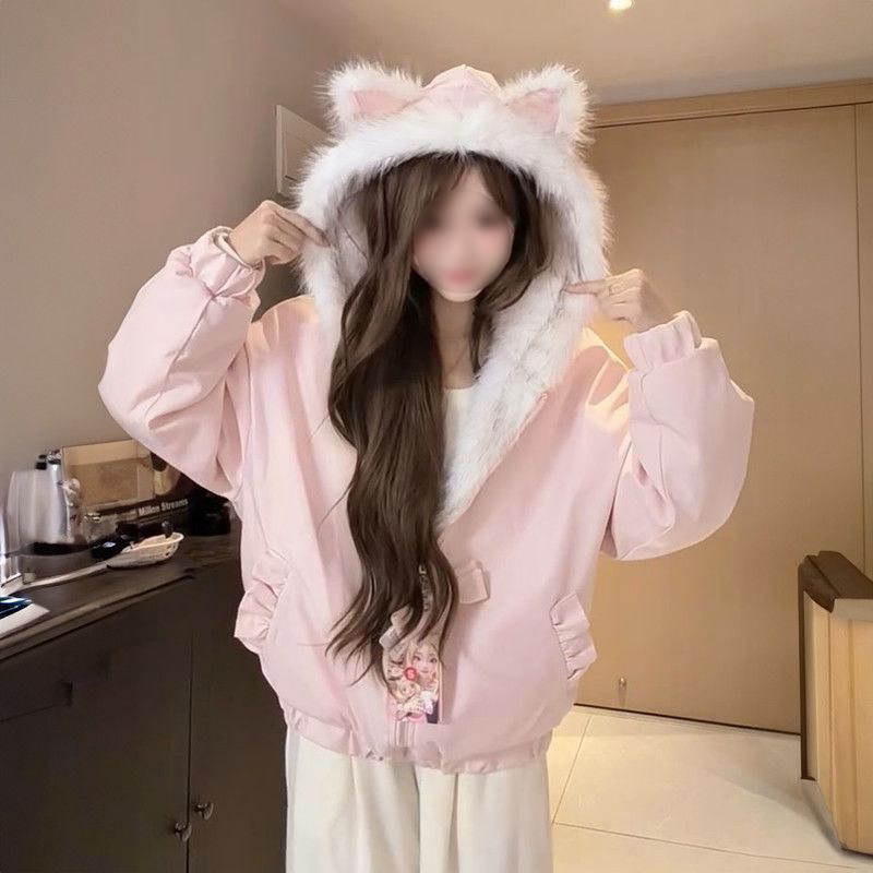 甜美小个子双面穿座山雕外套加厚保暖棉服女冬季新款可爱连帽棉衣,女装/女士精品,棉衣/棉服,淘宝优惠券,粉丝福利购,淘宝优惠卷