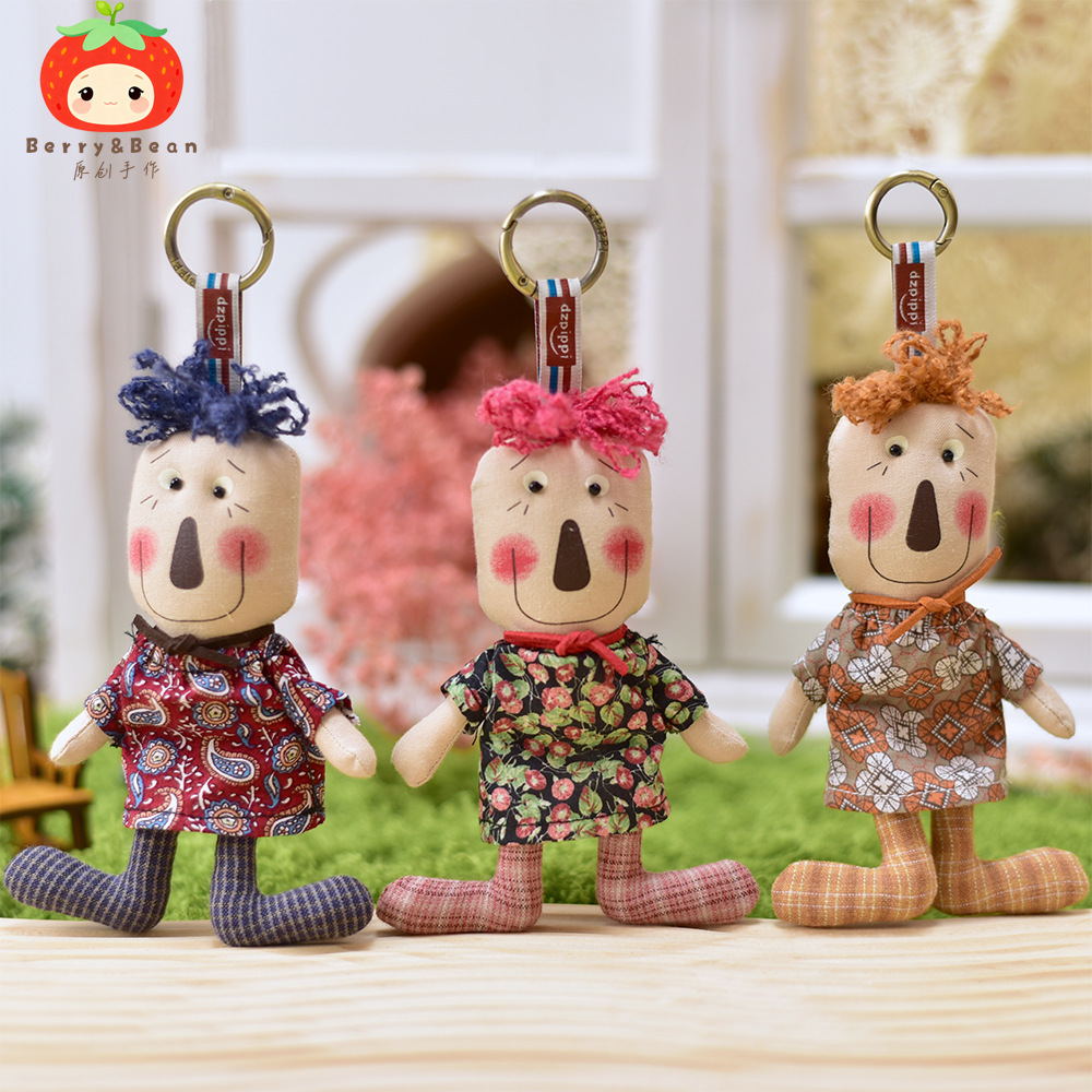 Berry&Bean创意布艺礼物经典joey叔叔挂件秋冬人偶钥匙扣包包配件