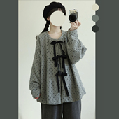 梦屿盛 有口袋 加绒明制日常改良直筒裤 小丸子 秋冬汉服圆领弓袋袖