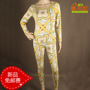 包邮舒感正品莫代尔女保暖秋衣裤38128圆领套加大潮妈妈年货复古