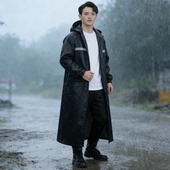 全身一体式 骑行长款 防暴雨工作服徒步 轻便款 暴雨级防水雨衣套装