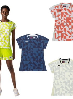 26年JP版YONEX尤尼克斯 女款羽毛球大赛服短袖20940 短裤25113 VC