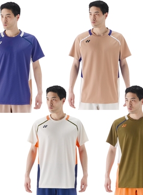 25年JP版YONEX尤尼克斯 男款羽毛球大赛服短袖10637短裙15204日产