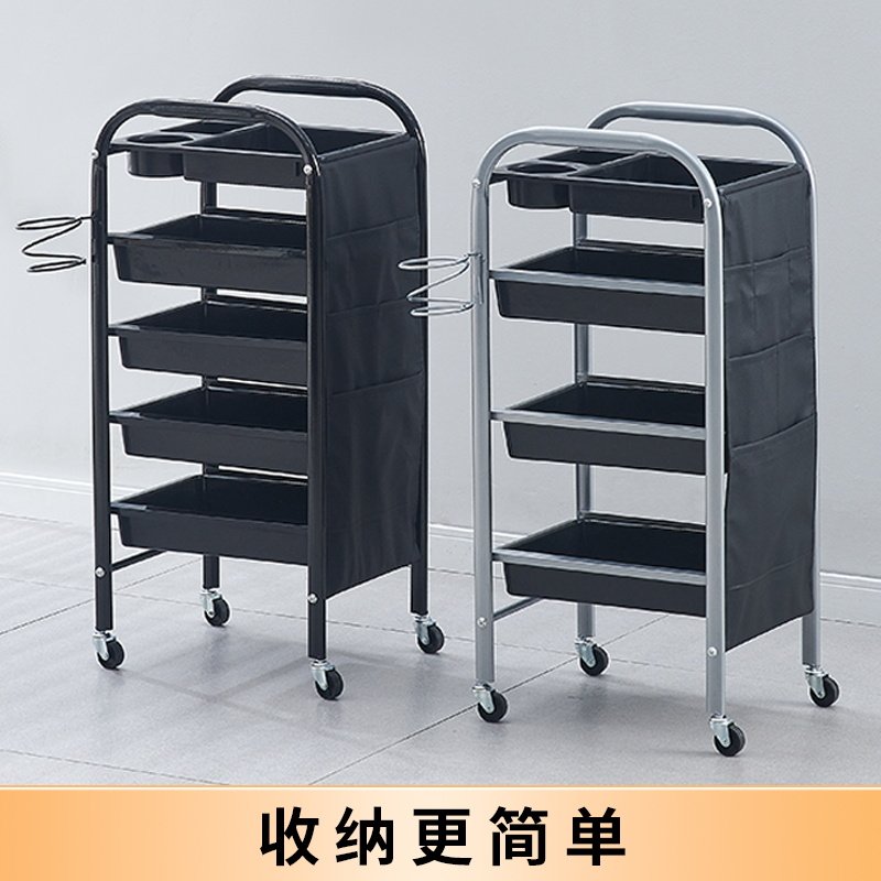 美发车发廊手推车杠车美容小推车理发店烫染工具车复古特价包邮