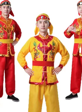专业舞龙服装锣鼓衣服舞狮表演