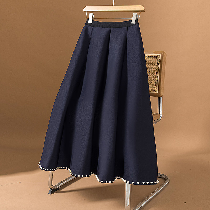 半裙大码女装新款韩版设计感重工钉珠气质高级简约宽松显瘦半身裙,女装/女士精品,大码半身裙,淘宝优惠券,粉丝福利购,淘宝优惠卷