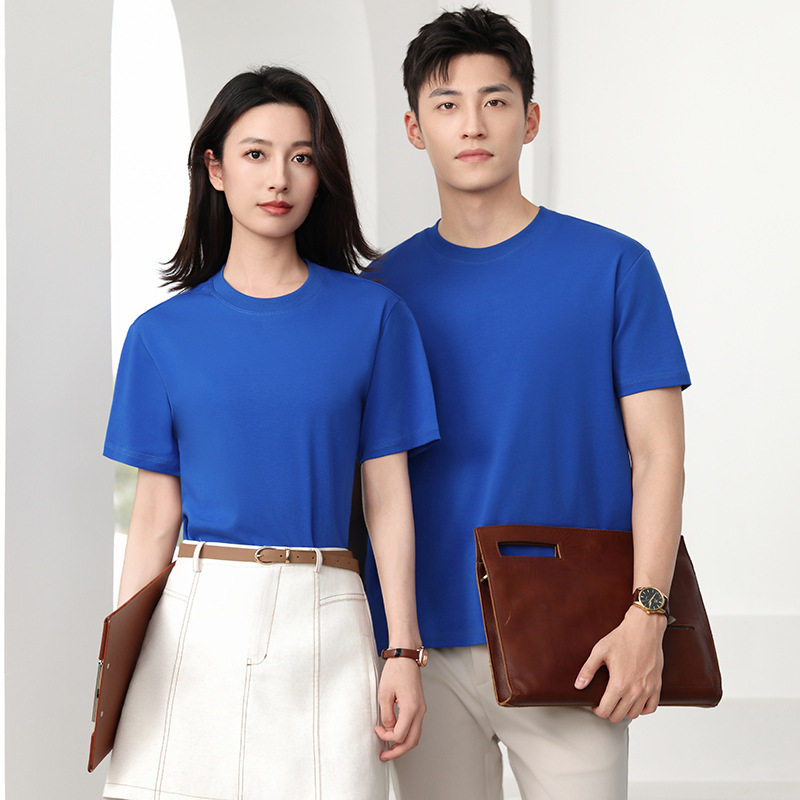 夏季新款三防T恤印Logo工作服刺绣纯色圆领全棉班服团体成都定制