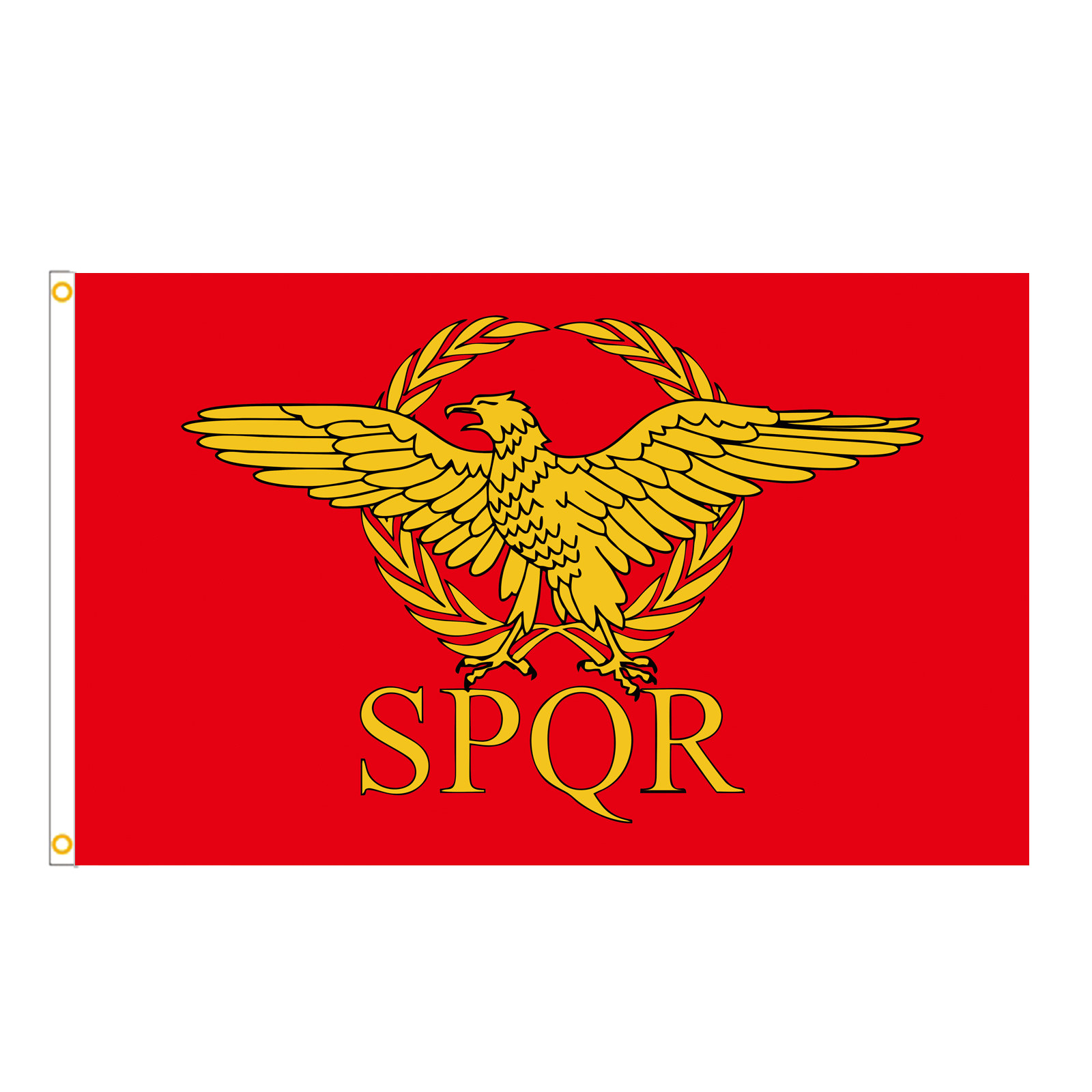 外贸旗帜 spqr   户外防晒涤纶挂旗数码印
