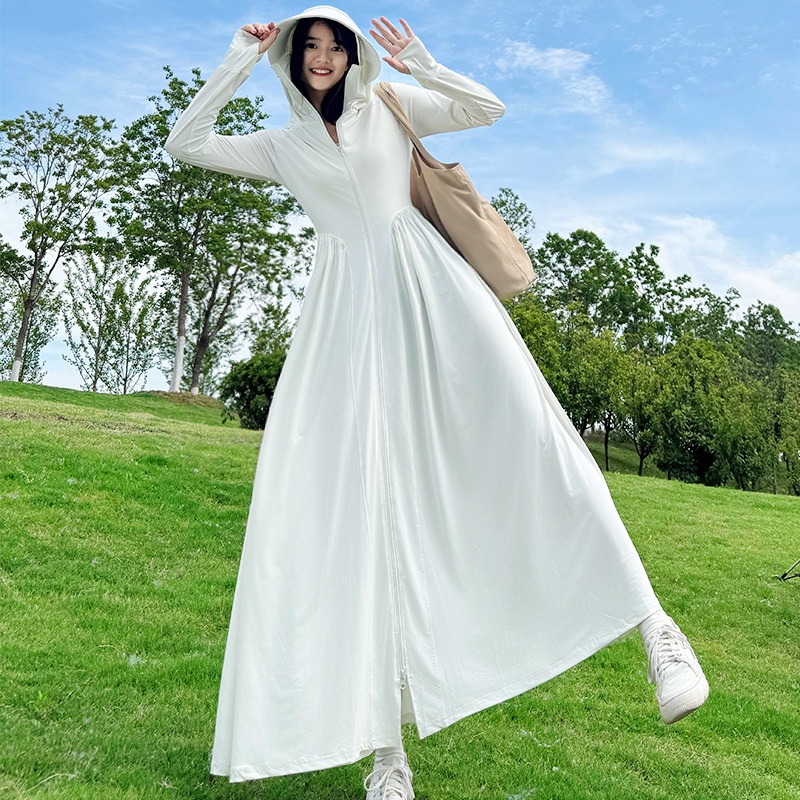 防晒衣长款全身防晒裙女款秋季2025新款防晒服套装外套冰丝
