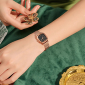 官方补贴价 聚利时女表简约方形气质小众设计手表高级轻奢1360