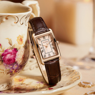 轻奢女士小方表高级优雅手表女1338 聚利时气质时尚 官方补贴价