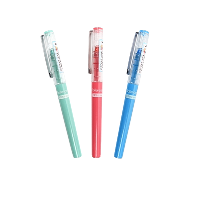 白雪多色可换芯直液式走珠笔