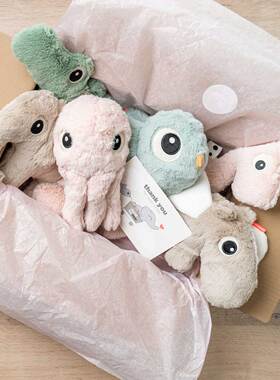 丹麦品牌done by deer北欧风格的婴儿玩偶 安抚玩偶