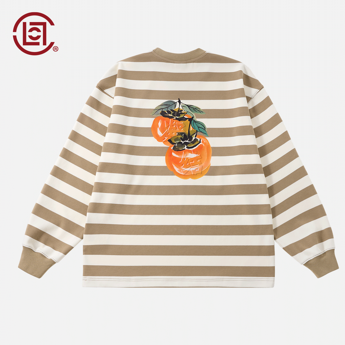 【CLOTTEE by CLOT】柿柿如意印花T恤 条纹 男女同款 瑞系列