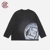 CLOTTEE CLOT 水墨丹青盘扣印花水洗卫衣 物系列