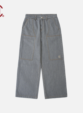 【CLOTTEE by CLOT】灰色水洗牛仔裤 榫卯系列 陈冠希主理