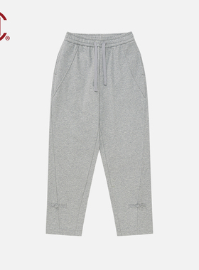 【CLOTTEE by CLOT】磨毛拼接盘扣卫裤 线圈布中式 榫卯系列