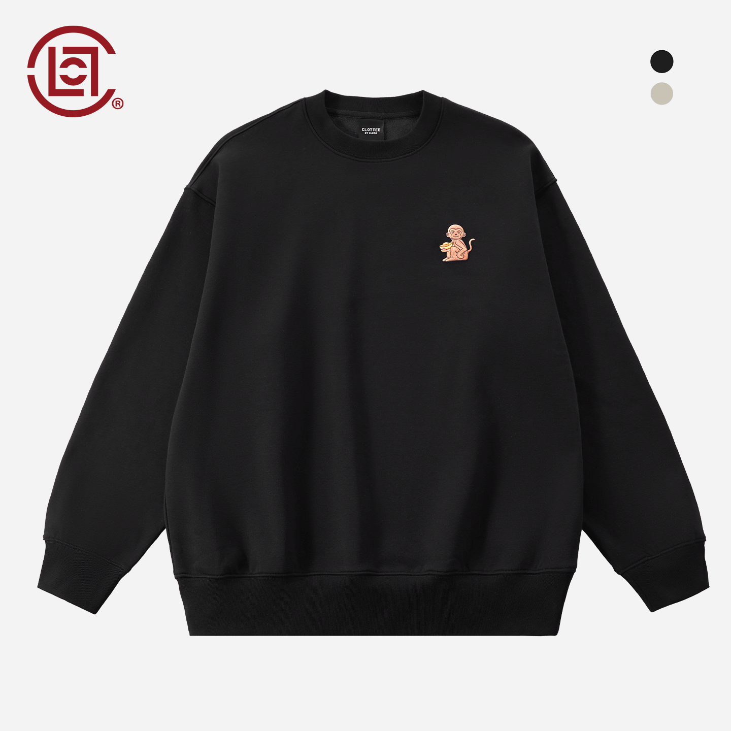 【CLOTTEE by CLOT】元宝猴印刷圆领卫衣 绒里 轻量感 瑞系列
