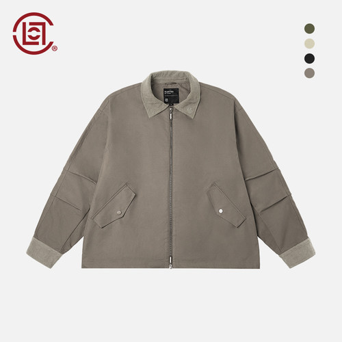 CLOT灯芯绒拼接工装夹克