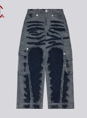 【CLOT】手工擦须水洗工装牛仔裤 CLOT x PRONOUNCE 胶囊系列