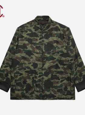 【CLOT】CLOT X BAPE联名 盘扣填充夹克  陈冠希主理