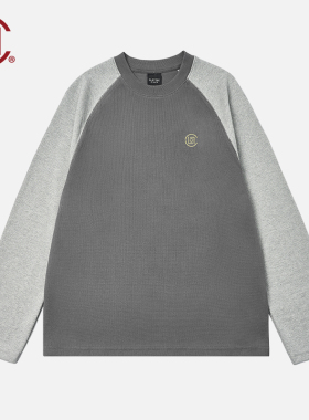 【CLOTTEE by CLOT】水波纹肌理插肩袖长袖T恤 竹系列