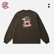 【CLOTTEE by CLOT】马上有钱印花长袖T恤微磨毛亲肤榫卯系列