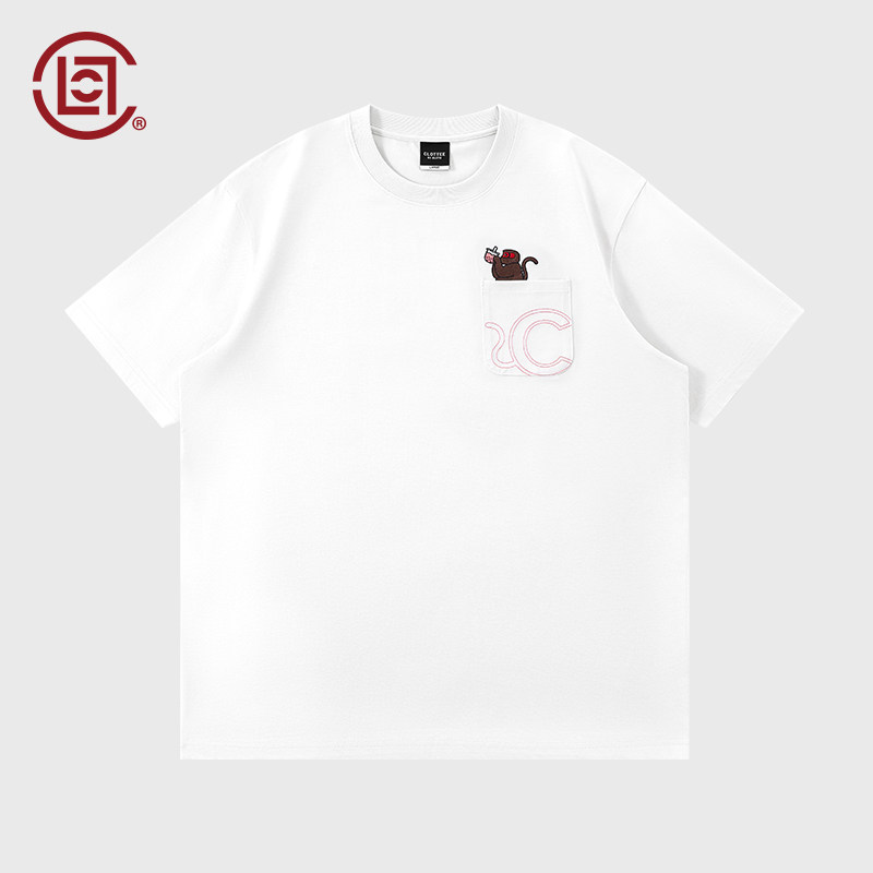 【CLOTTEE by CLOT】口袋猴子蜜桃冰茶短袖T恤 凉感防晒速干