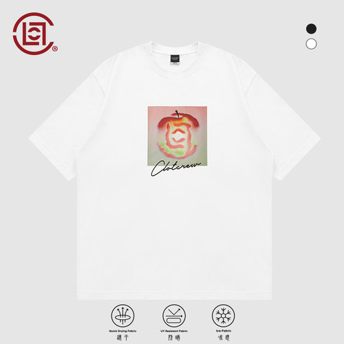 CLOT水彩苹果防晒速干短袖T恤
