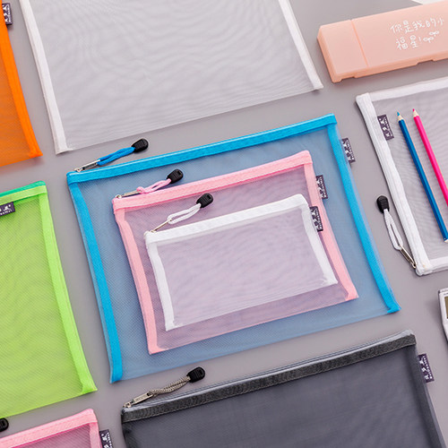 透明尼龙单层票据文件袋