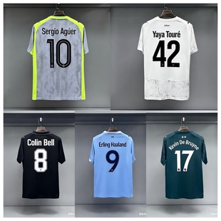 2526曼城主场球衣福登哈兰德德布劳内世界杯球迷版足球服定制印号