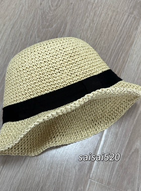 Monnaa同款拉菲草礼帽时尚户外休闲夏天草编韩版小清新大头围草帽