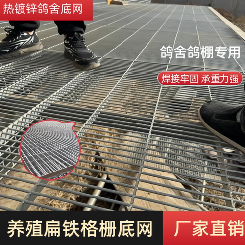 加粗热镀锌鸽舍底网防踩踏易清洗鸽子笼底网养殖漏粪网格板可拼接