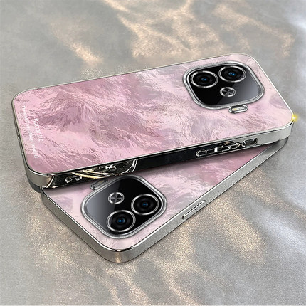 适用iQOOZ9手机壳z9x新款vivoiqooz8/z7冰川粉qooz6x全包防摔硅胶套ipooz5x/z3电镀icoou3xU5高级感