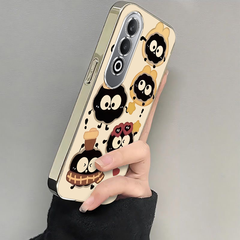 适用oppok12手机壳k12x新款oppok10pro/k11带帽煤球K10活力版oppk9x软硅胶套k5全包防摔opopk3/k7k9s电镀k1女