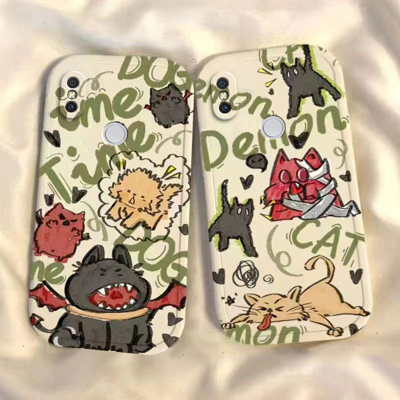 适用红米S2手机壳RedmiS2保护M1803E6E套M1803E6T小米Redmi新款2S外壳卡通硅胶全包防摔超薄磨砂送钢化膜男女