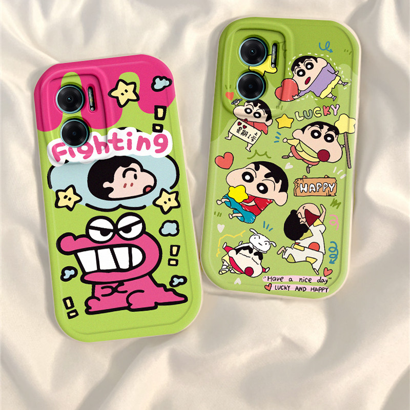 适用于红米note11e手机壳新款硅胶Redmi恐龙小新保护套Note11EPro全包防摔卡通noto女可爱网红nont超薄软壳潮