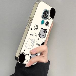 适用华为Nova5iPro手机壳猫爪kt猫套SPNAL51新款nove全包N5i Pro防摔novo硅胶iPor后壳navo男女nava外壳novi