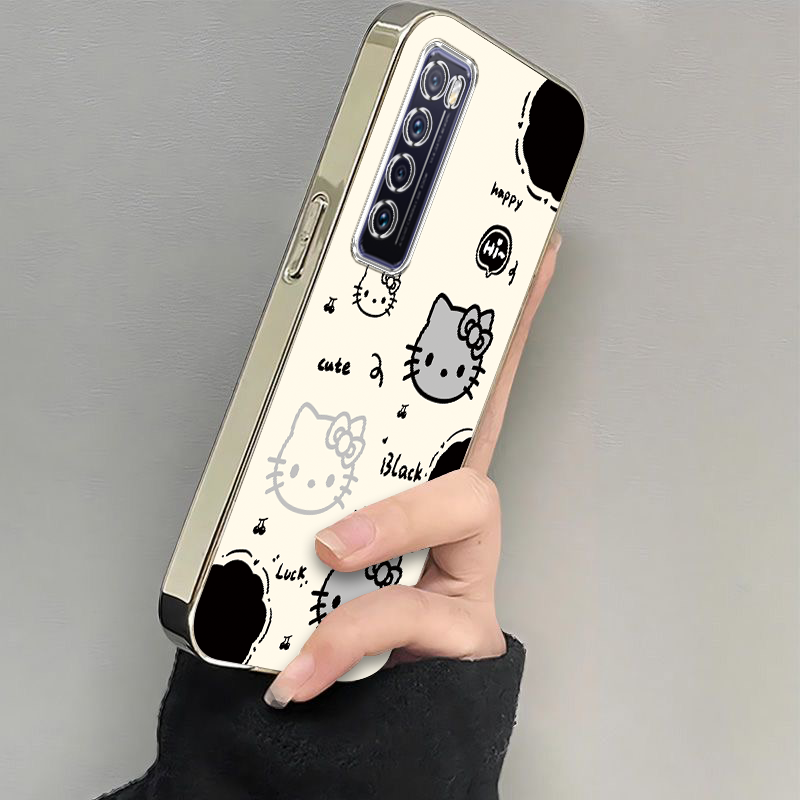 适用华为Nova7手机壳nove75G保护套猫爪kt猫新款nava外壳navo软硅胶nave全包防摔n0va七5G专用N7Note男女