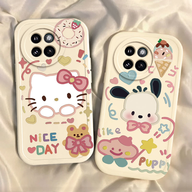 适用小米civi4pro手机壳新款CIVI3软红米10Xpro5G全包防摔Redmi9A10a8可爱硅胶cviv1s凯蒂猫帕恰狗vici2男女