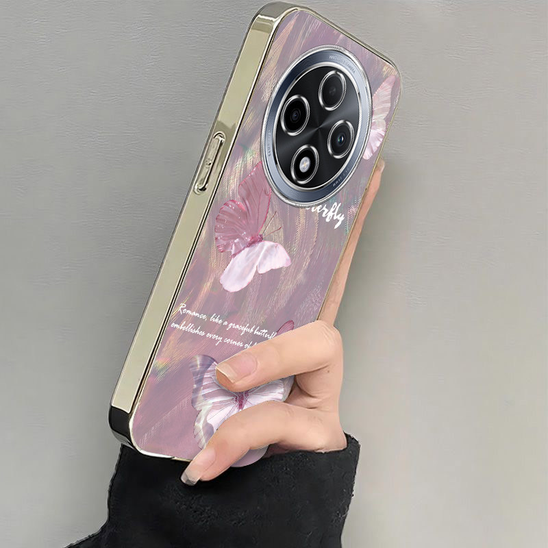 适用oppoa3pro手机壳a2/a1/a58新款a93s软opopa96水波纹蝴蝶A575G电镀a11x全包a32防摔a72高级感a35a91a