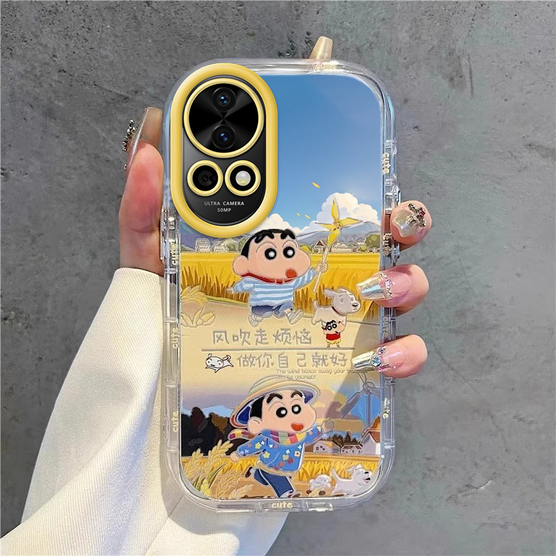 风吹走烦恼适用华为Nova12手机壳nove12pro新款ultra活力版硅胶novo13套n全包防摔nava男女navo外壳13por后壳